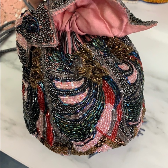 Beaded draw string fairy bag - Picture 4 of 8